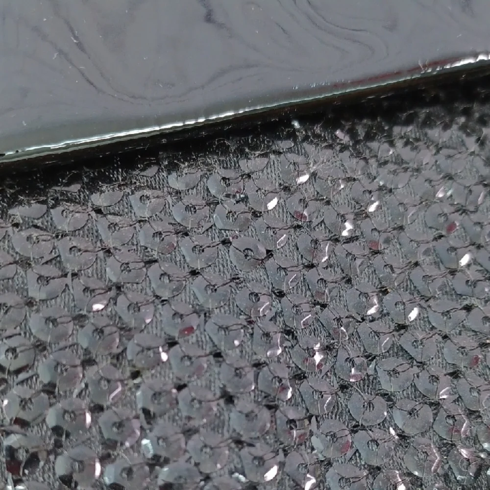 Furla Shimmering Black Sequin Clutch